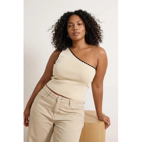 Trendyol ženska bluza Tbbss25Af00046, krem Cene