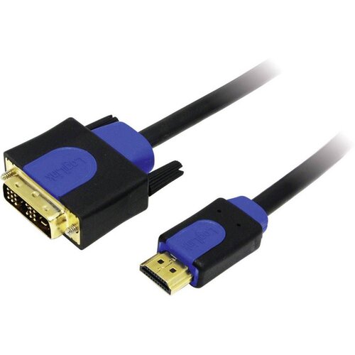 Logilink DVI / HDMI adapterski kabel DVI-D 18+1-polni vtič\, HDMI-A vtič 2.00 m črna CHB3102 pozlačeni konektorji\, lahko se privije DVI kabel, (20410823) Cene