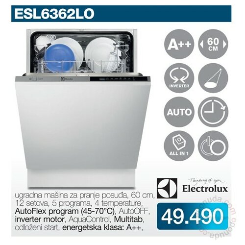 Electrolux ESL6362LO mašina za pranje sudova Slike