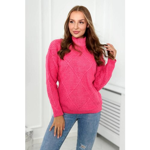Kesi Fuchsia diamond sweater Cene