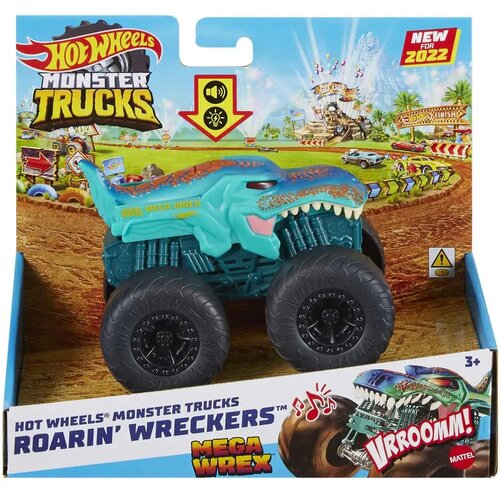 Mattel Hot Wheels Monster Trucks: Mega Wrex pošastni avto z lučmi in zvočnimi efekti 1/43 - Cene