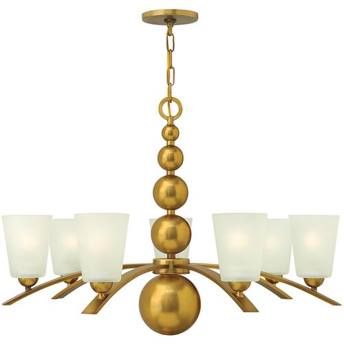 Elstead Lighting Elstead Zelda 7-kraki lestenec, starinska medeninasta obdelava, E27, (22099780) Slike