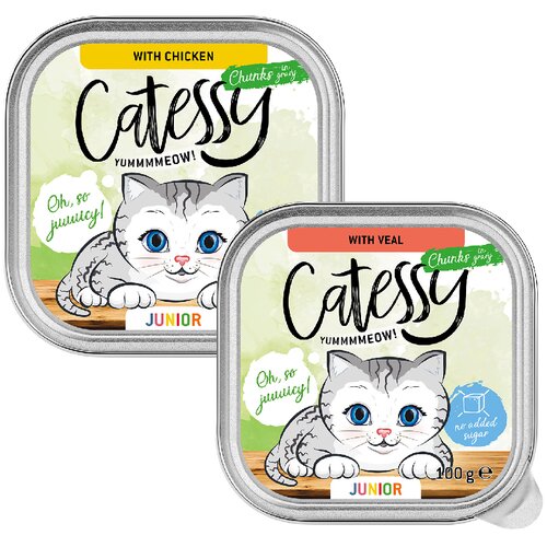 Catessy Junior zalogajčići u umaku Mix (2 vrste) - 16 x 100 g Cijene