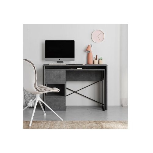 Hanah home radni sto badau retro grey Slike