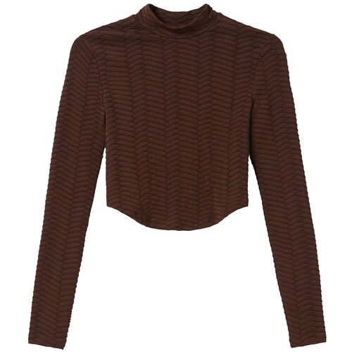 Bershka Majica rjava Slike