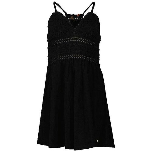 Superdry Kratke obleke Robe courte manches longues en dentelle Črna Cene