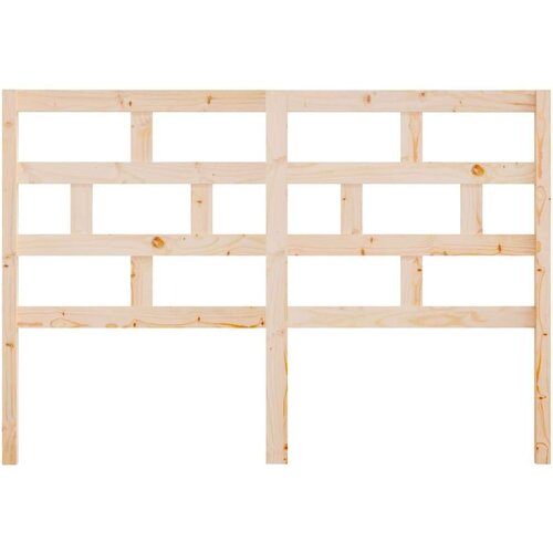  Uzglavlje za krevet 141 x 4 x 100 cm od masivne borovine Slike