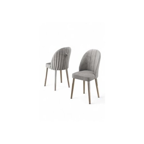 Hanah home Mara set stolica, 45x91x42 cm, 4 dijela, srebrno-siva boja Cene