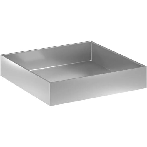  Vrtna saksija Srebrna 80 x 80 x 20 cm Pocinčani čelik - Pocinčani čelik 80 x 80 x 20 cm 1 Slike