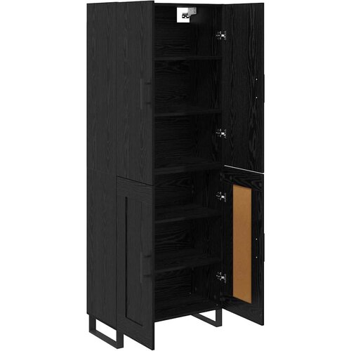  Highboard 2 kom. Crni hrast 69,5 x 34 x 180 cm Slike