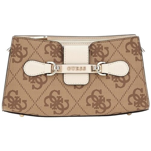 Guess NOLANA CROSSBODY TOP ZIP Bež Slike