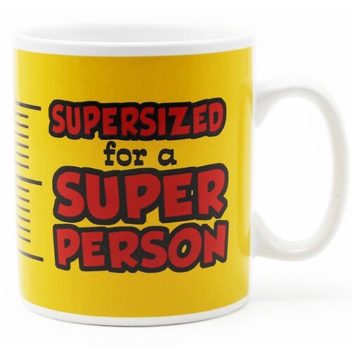  &amp;Scaron;olja sa natpisom Supersized for Super Person, 850 ml Slike
