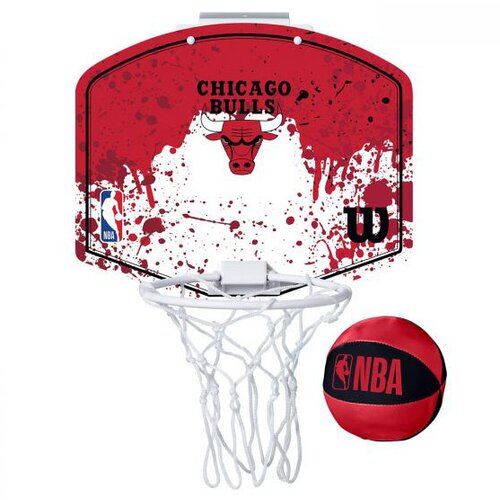 Wilson tabla sa obručem NBA TEAM MINI HOOP CHICAGO BULLS crvena WTBA1302CHI Slike