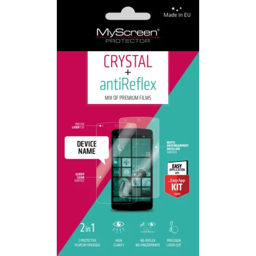 Myscreen protector ZAŠČITNA FOLIJA iPhone 5 ANTIREFLEX+CRYSTAL 2kos