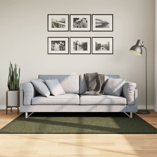 vidaXL Preproga HUARTE kratkimi vlakni mehka pralna zelena 120x170 cm Cene