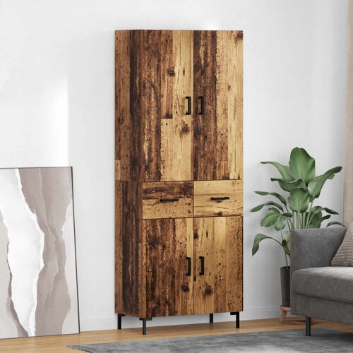  Highboard Staro drvo 69,5 x 34 x 180 cm Konstruirano drvo Cijene