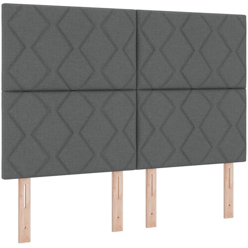 vidaXL vzglavje z geometrijskim vzorcem temno sivo 160 cm tkanina, (22080405) Cene