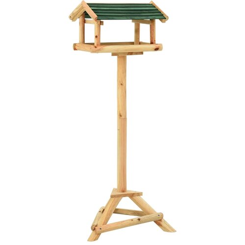  Hranilica za ptice sa stalkom 37x28x100 cm od masivne jelovine Slike