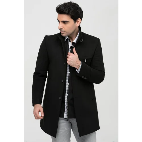 Dewberry PLT8367 MEN'S COAT-BLACK