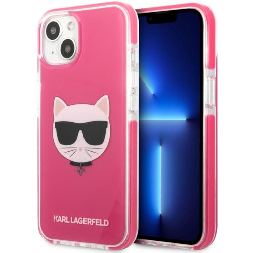 Karl Lagerfeld Originalen ovitek KLHCP13MTPECPI za iPhone 13 6.1 pink silikonska zaščita - Choupetts head Cene