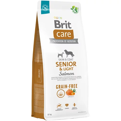 Brit Care Dog Grain-free Senior & Light losos & krompir - Varčno pakiranje: 2 x 12 kg