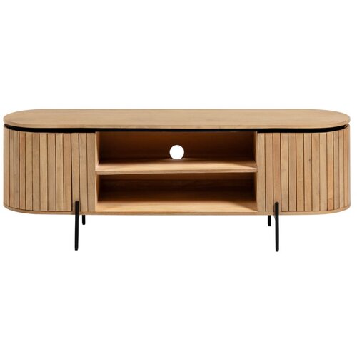 Kave Home Svetlo rjava TV mizica Licia, 160 x 55 cm Slike