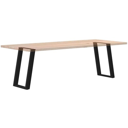 VidaXL Noge blagovaonski stol U-oblika 2 kom crne 60x(72-73) cm čelik Slike