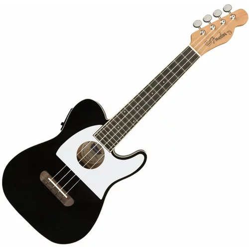 Fender Fullerton Telecaster Koncertne ukulele Črna