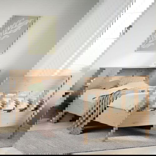 VidaXL Knjižna postelja brez vzmetnice 90x190 cm trdna borovina Slike