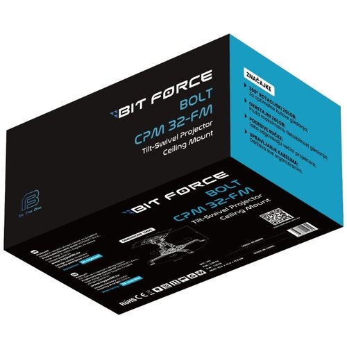 BIT FORCE nagibno-okretni stropni nosač za projektor BOLT CPM-32-FM Slike