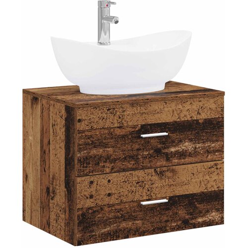  Set namje&amp;scaron;taja za kupaonicu Staro drvo Konstruirano drvo Smeđa 62.5 x 44.5 x 50 cm Slike