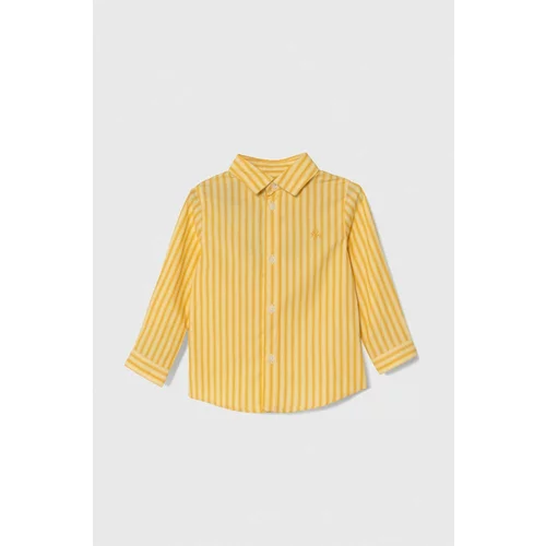United Colors Of Benetton Dječja pamučna košulja boja: žuta