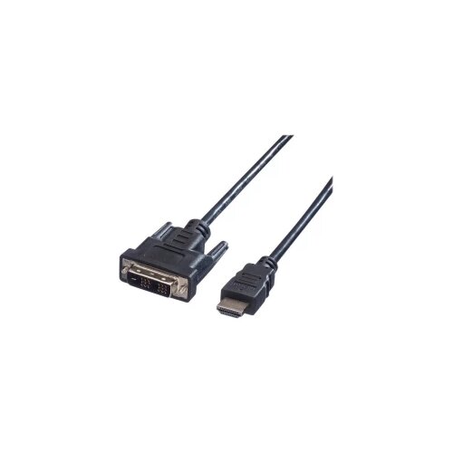 Value DVI / HDMI priključni kabel DVI-D 18+1-polni utikač, HDMI A utikač 1.50 m crna 11.99.5516 sa zaštitom, utikač prim Cijene