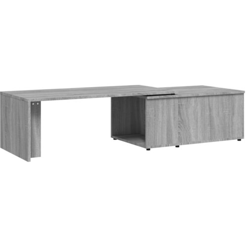 Maison Chic Klubska mizica - kavna mizica - Nizka mizica siva sonoma 150x50x35 cm inženirski les, (21752483) Slike