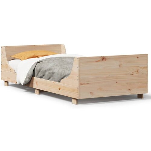 vidaXL Okvir kreveta bez madraca 90 x 200 cm od masivne borovine Cene
