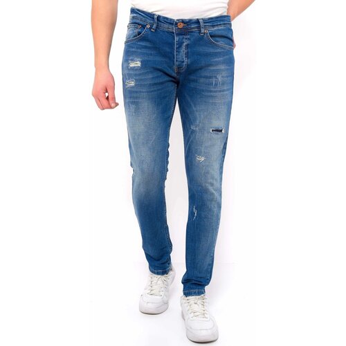 True Rise Kavbojke slim 140543113 Modra Slike