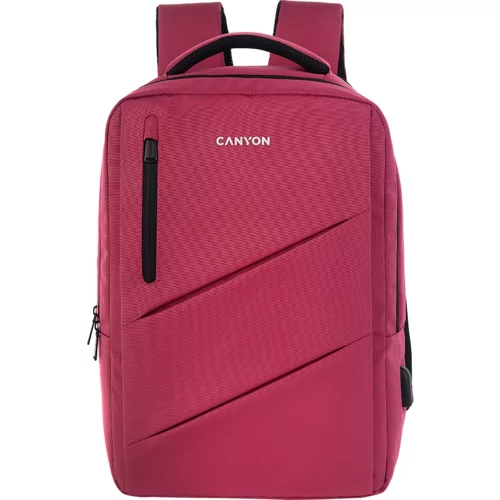 Canyon BPE-5, Laptop backpack for 15.6 inch, Product spec/size(mm): 400MM x300MM x 120MM(+60MM), Red, EXTERIOR materials:100% Polyester, Inner materials:100% Polyestermax weight (KGS): 12kgs - CNS-BPE5BD1