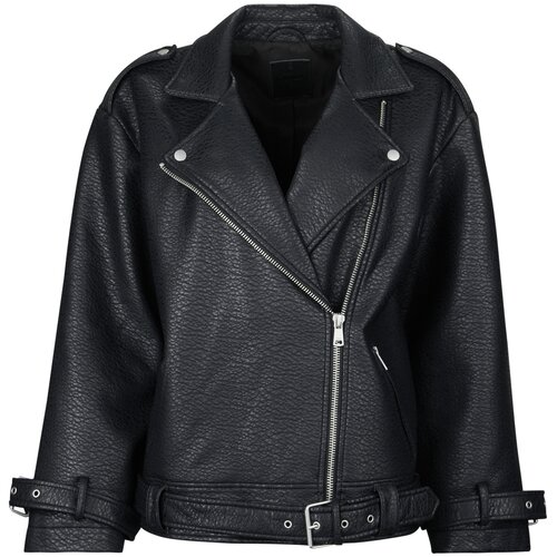 Only Usnjene jakne &amp;amp; Sintetične jakne ONLSOFT FAUX LEATHER OVS. BIKER Črna Slike