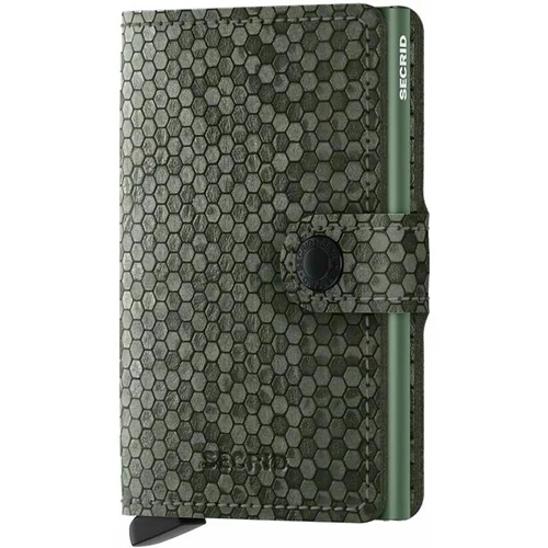 Secrid Usnjena denarnica Miniwallet Hexagon Green zelena barva