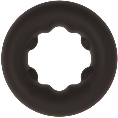 Pulselock Cocktura - pikčast silikonski obroček za penis (črn) - 27 mm Cene