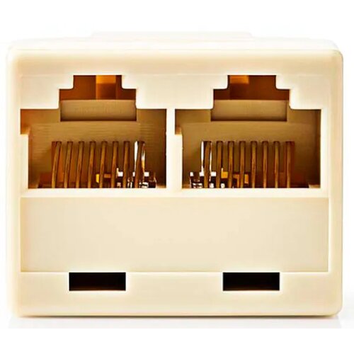 Nedis CTGB90991IY, Tele. mrežni razdvojnik (spliter), ulaz RJ45 ženski, izlaz 2x RJ45 ženski, pozlacen, PV Cene