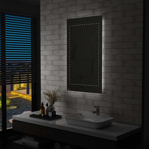 vidaXL Kupaonsko LED zidno ogledalo 60 x 100 cm Cijene