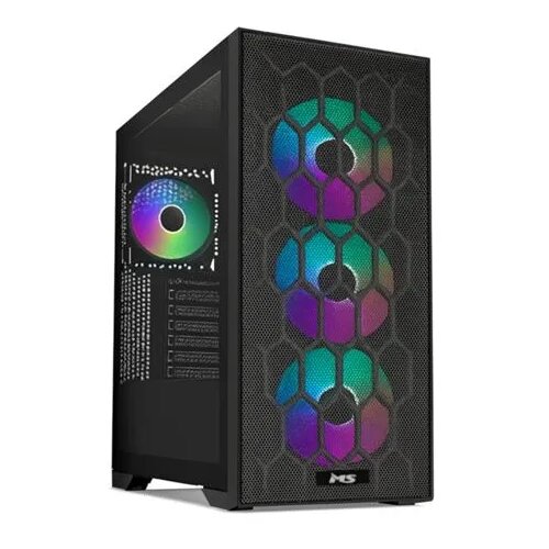MS Industrial ARMOR V735 gaming kućište Midi Tower, ATX, 4x 120 mm ARGB, kaljeno staklo Cene