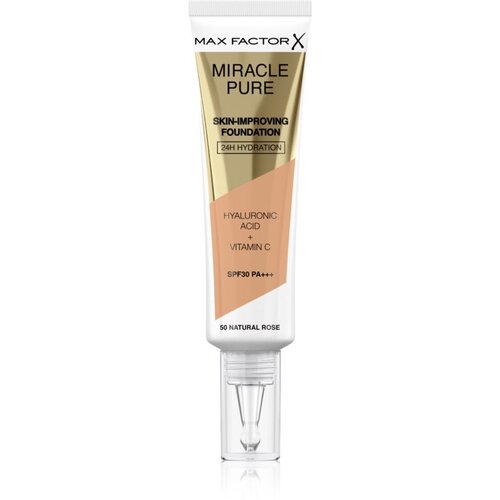 Max Factor Miracle Pure Skin-Improving Foundation SPF30 hranilna tekoča podlaga 30 ml odtenek 50 Natural Rose Cene