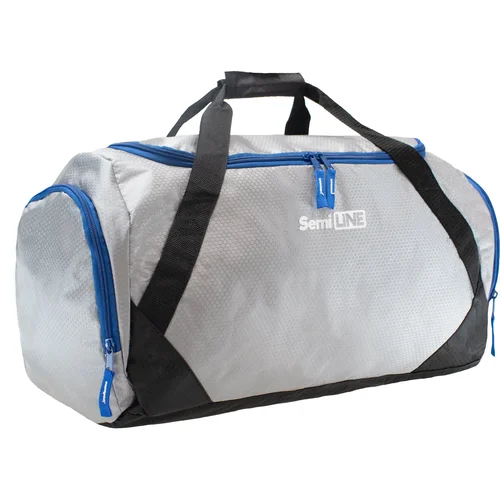 Semiline Unisex's Fitness Bag A3044-1 Grey/Navy Blue