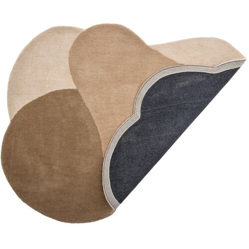 Bloomingville Rjava volnena preproga 110x140 cm Denton &amp;ndash; Slike