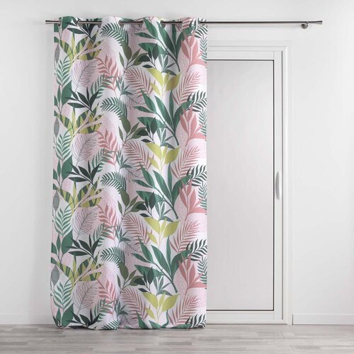 Douceur d intérieur Zeleno-rožnata zavesa 140x260 cm Assana – Cene
