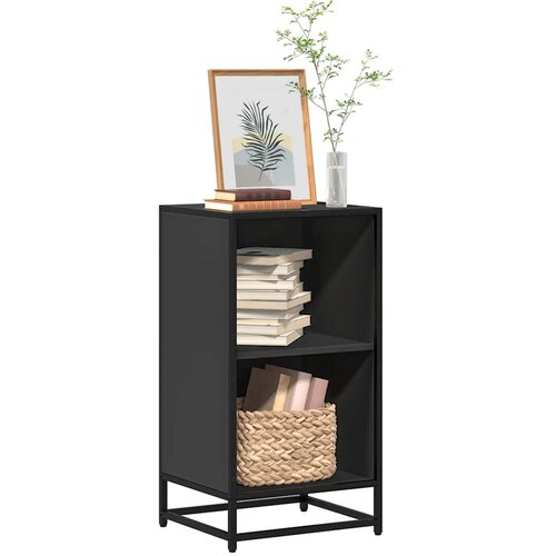 Furnova Knjižna omara črna 40x35x76 cm iverna plo&amp;scaron;ča, (21932919) Slike