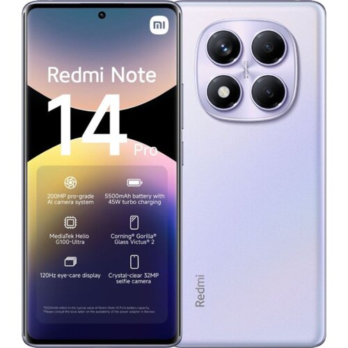 Xiaomi Mobitel Redmi Note 14 Pro 4G 8GB 256GB Purple Cijene