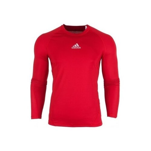 Adidas Majice s kratkimi rokavi Alphaskin LS Rdeča Slike